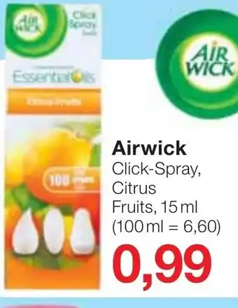 Jawoll Airwick Click Spray Citrus Fruits 15ml Angebot