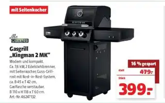 Hagebau Mr. Gardener Gasgrill Kingman 2 MK Angebot