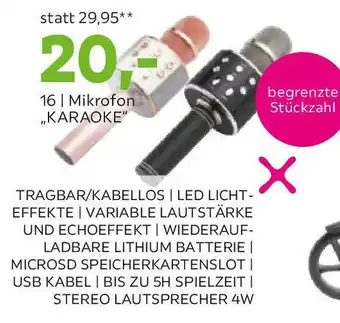 Mömax Mikrofon Karaoke Angebot