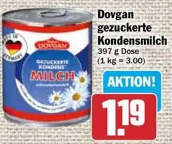 Hit Dovgan gezuckerte Kondensmilch 397 g Dose Angebot