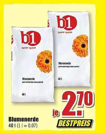 B1 Discount Baumarkt Blumenerde b1 Angebot