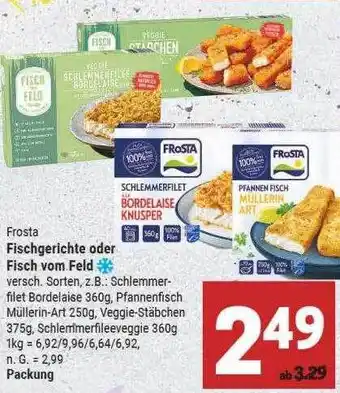 Marktkauf Frosta fischgerichte oder fisch vom feld Angebot