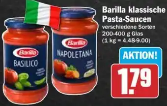 Hit Barilla klassische Pasta Saucen 200-400 g Glas Angebot