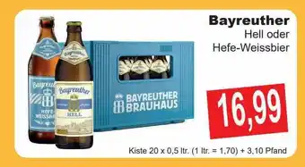 Getränke Göbel Bayreuther hell oder hefe-weissbier Angebot