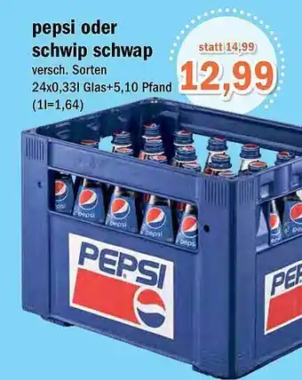 Aktiv Irma Pepsi oder schwip schwap Angebot