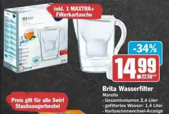 Hit Brita Wasserfilter Marella Angebot