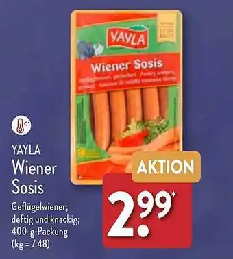 Aldi Nord Yayla wiener sosis Angebot