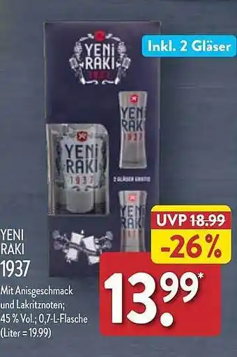 Aldi Nord Yeni raki 1937 Angebot