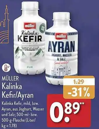 Aldi Nord Müller kalinka kefir oder ayran Angebot