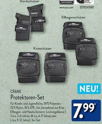 Aldi Nord Crane protektoren-set Angebot