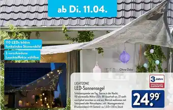 Aldi Nord Lightzone led-sonnensegel Angebot