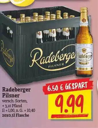 NP Discount Radeberger pilsner Angebot