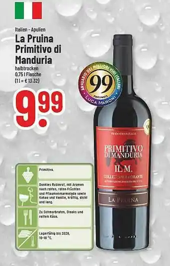 trinkgut La pruina primitivo di manduria Angebot