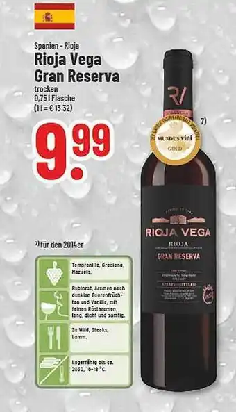 trinkgut Rioja vega gran reserva Angebot