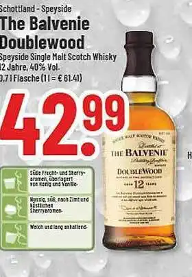 trinkgut The balvenie doublewood speyside single malt scotch whisky Angebot
