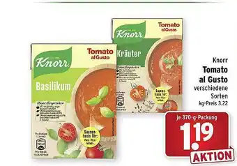 Wasgau Knorr tomato al gusto Angebot