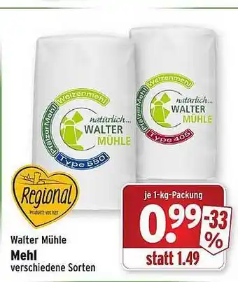 Wasgau Walter mühle mehl Angebot