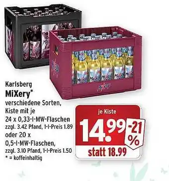 Wasgau Karlsberg mixery Angebot