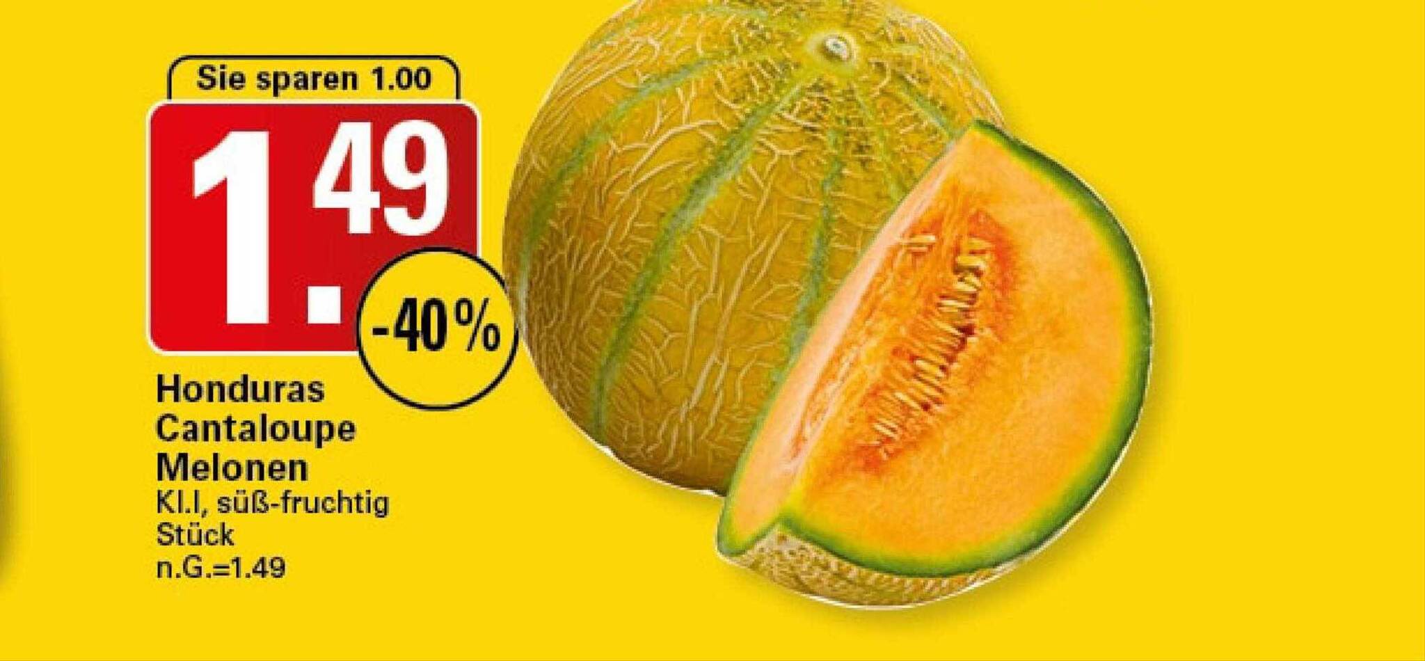 Honduras cantaloupe melonen Angebot bei WEZ