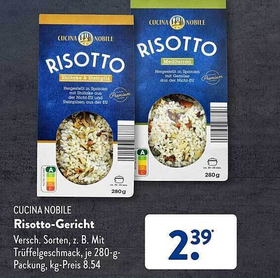 Cucina nobile risottogericht Angebot bei Aldi Süd