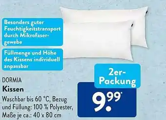 Aldi Süd Dormia kissen Angebot