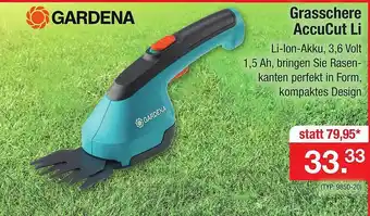 Zimmermann Gardena grasschere accucut li Angebot
