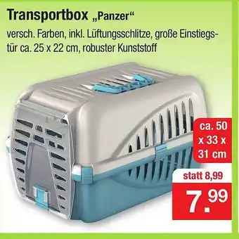 Zimmermann Transportbox „panzer“ Angebot