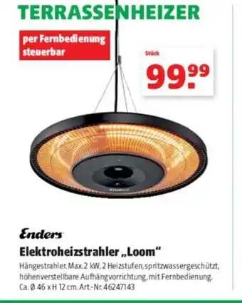 Hagebau Enders Elektroheizstrahler Loom Angebot