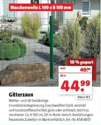 Hagebau Gitterzaun Angebot