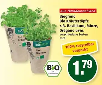 Markant Biogreno Bio Kräutertöpfe Angebot