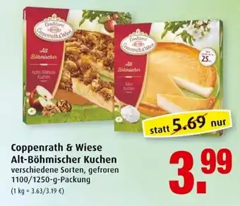 Markant Coppenrath & Wiese Alt Böhmischer Kuchen 1100/1250g Angebot