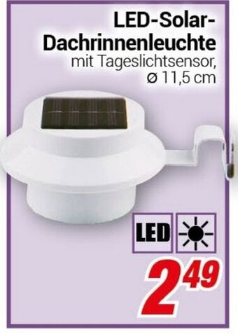 CENTERSHOP LED Solar Dachrinnenleuchte Angebot