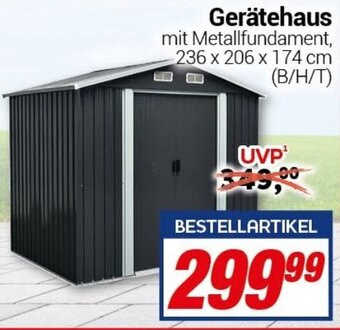 CENTERSHOP Gerätehaus Angebot