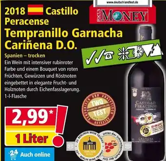 Norma 2018 Castillo Peracense Tempranillo Garnacha Cariñena D.O. 1L Angebot