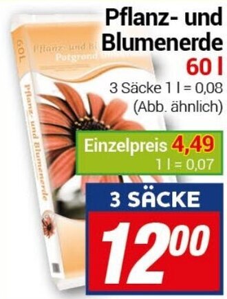 Pflanz und Blumenerde 60 L Angebot bei CENTERSHOP
