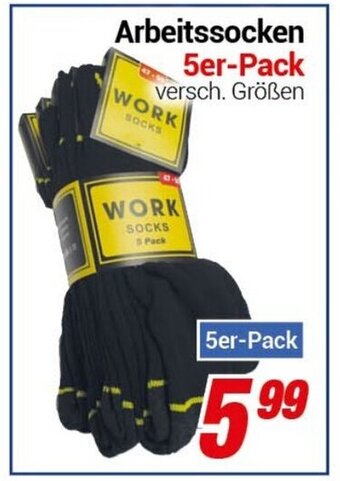 CENTERSHOP Arbeitssocken 5er Pack Angebot