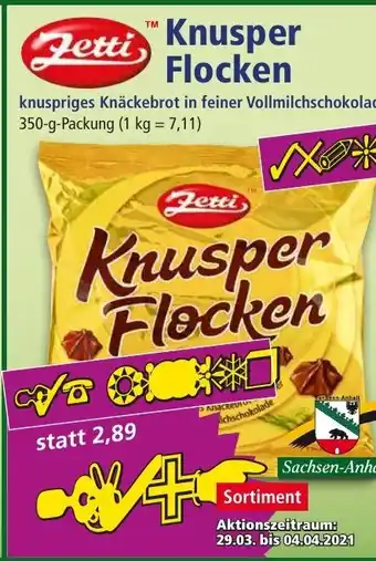 Norma Knusper Flocken knuspriges Knäckebrot in feiner Vollmilchschokolade 350g Angebot