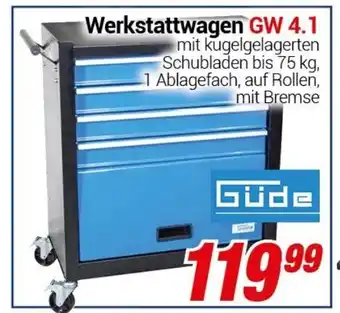 CENTERSHOP Güde Werkstattwagen GW 4.1 Angebot