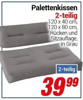 CENTERSHOP Palettenkissen 2-teilig Angebot