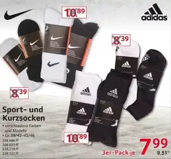 Selgros Adidas Sport und Kurzsocken 3er Pack Angebot