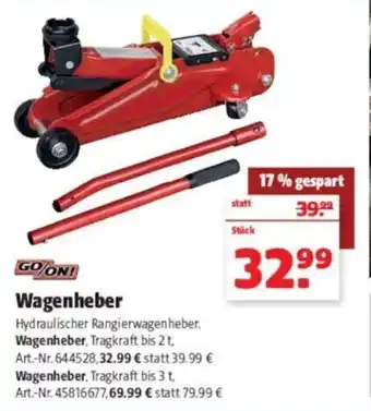 Hagebau Go/On Wagenheber Angebot