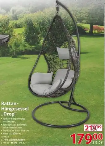 Selgros Drop Rattan Hängesessel Angebot