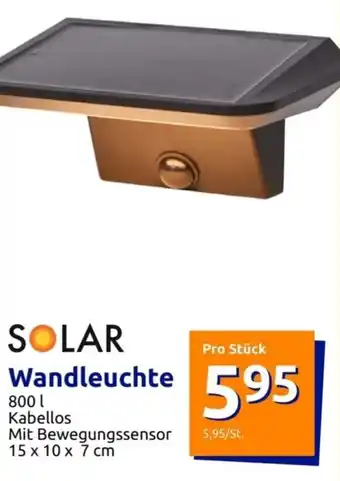 Action Solar Wandleuchte 800 L Angebot