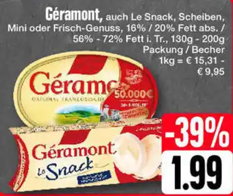 Edeka Géramont 130-200 g Packung/Becher Angebot