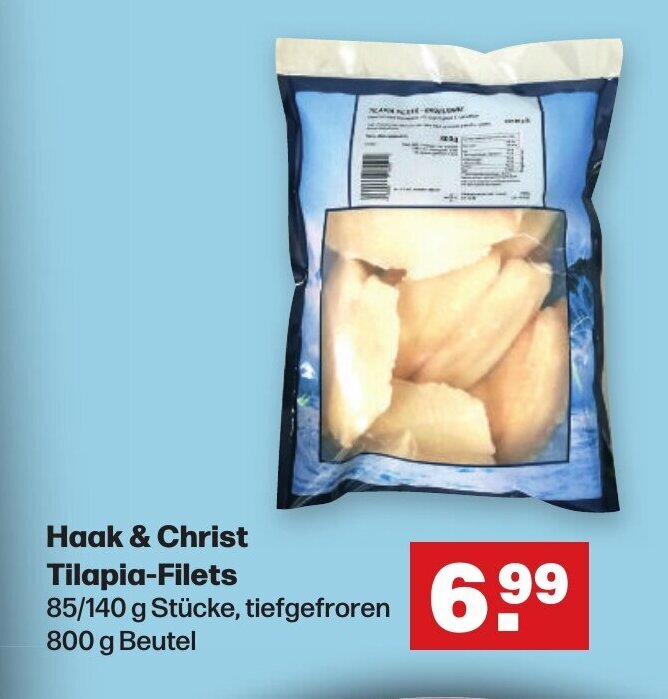 Haak & Christ TilapiaFilets 800g Angebot bei Handelshof