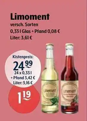 Getränke Hoffmann Limoment Angebot