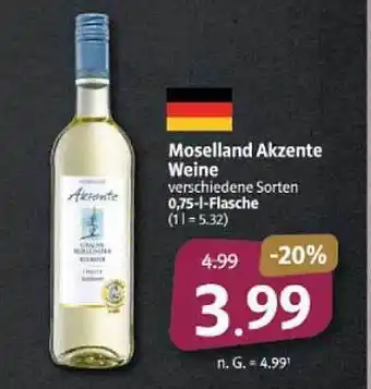 Markant Markt Moselland akzente weine Angebot