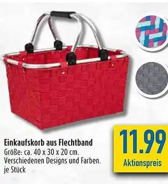 diska Einkaufskorb aus flechtband Angebot