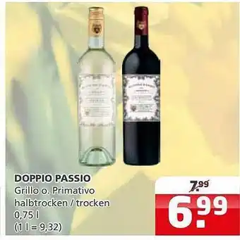 Getränkehaus Doppio passo grillo oder primativo Angebot