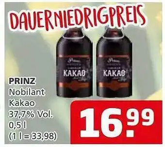 Getränkehaus Prinz nobilant kakao Angebot